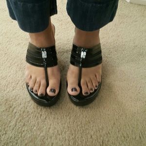 COPY - Beautiful wedge sandals BCBG